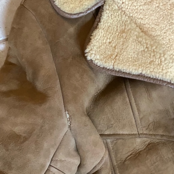 Men's Vintage 1980 Australian Tan Shearling Coat - 40 inch chest size - Picture 6 of 13